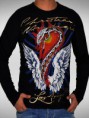 Ed Hardy T-shirt Neueste Trend in Stone Original Ed Hardy T-Shirt Schwarz